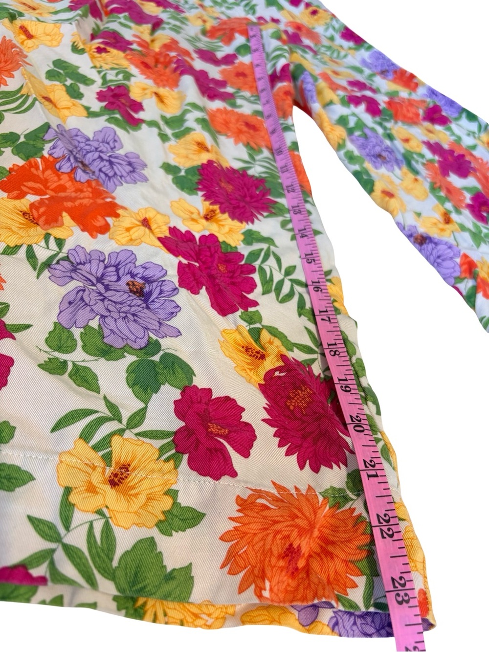 Jules & Leopold Floral Wide Leg Culottes | Retro Summer Pants XL - Picture 9 of 9